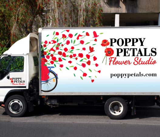 Poppy Petals Truck